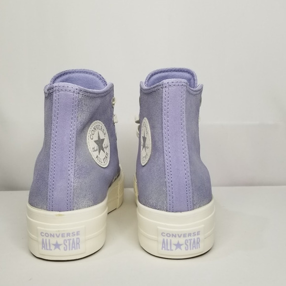 Converse CTAS Lift Hi Top Sneakers Brand New Women 8 Lilac Pewter A11549C NWT - Picture 6 of 9